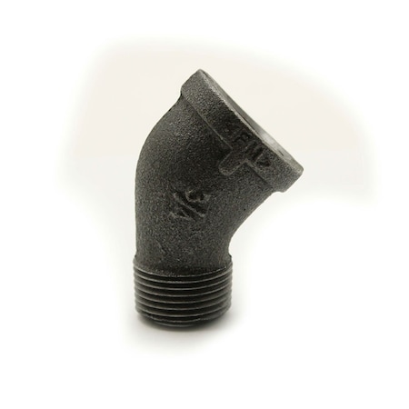 Thrifco Plumbing 2 Inch Black 45 Black Steel Street Elbow 8317055